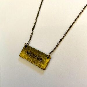 Bronze wander necklace